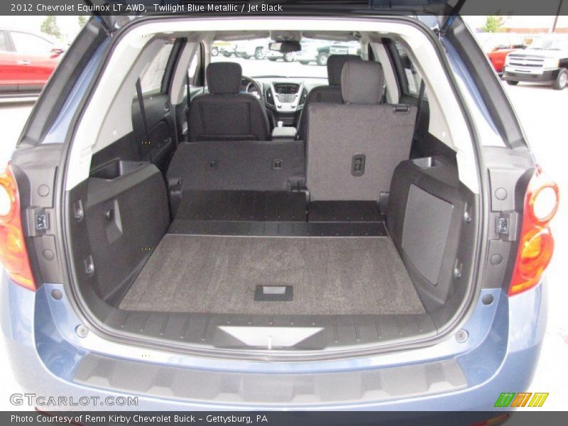 Twilight Blue Metallic / Jet Black 2012 Chevrolet Equinox LT AWD