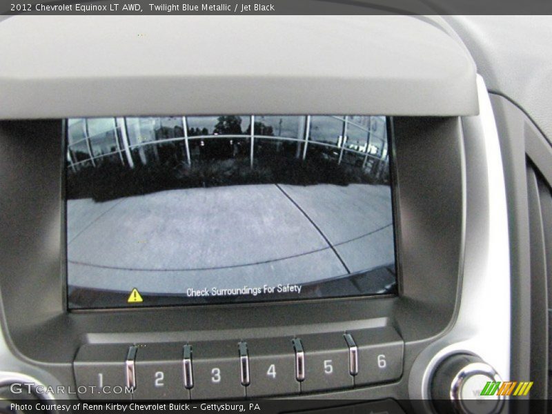 Twilight Blue Metallic / Jet Black 2012 Chevrolet Equinox LT AWD