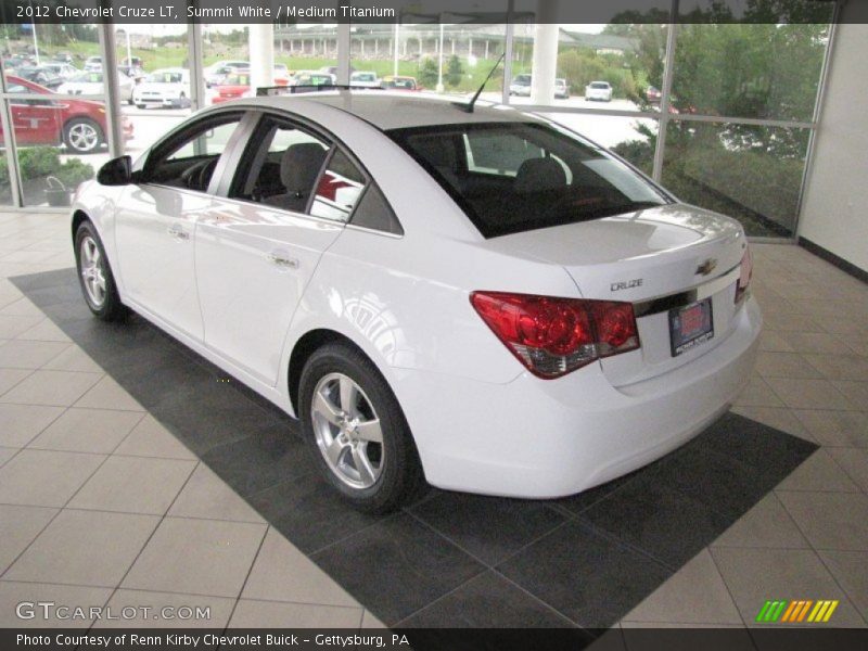 Summit White / Medium Titanium 2012 Chevrolet Cruze LT