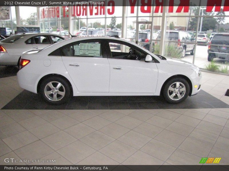 Summit White / Medium Titanium 2012 Chevrolet Cruze LT