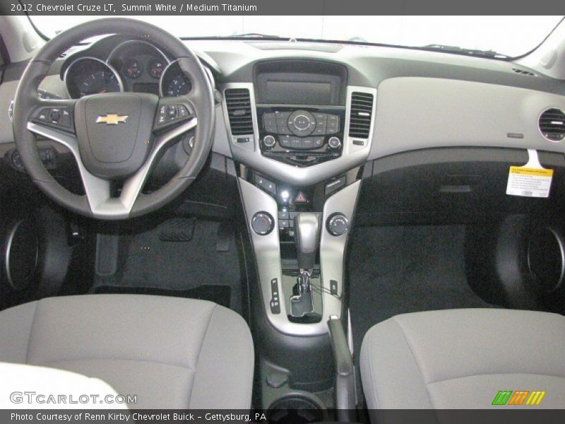 Summit White / Medium Titanium 2012 Chevrolet Cruze LT