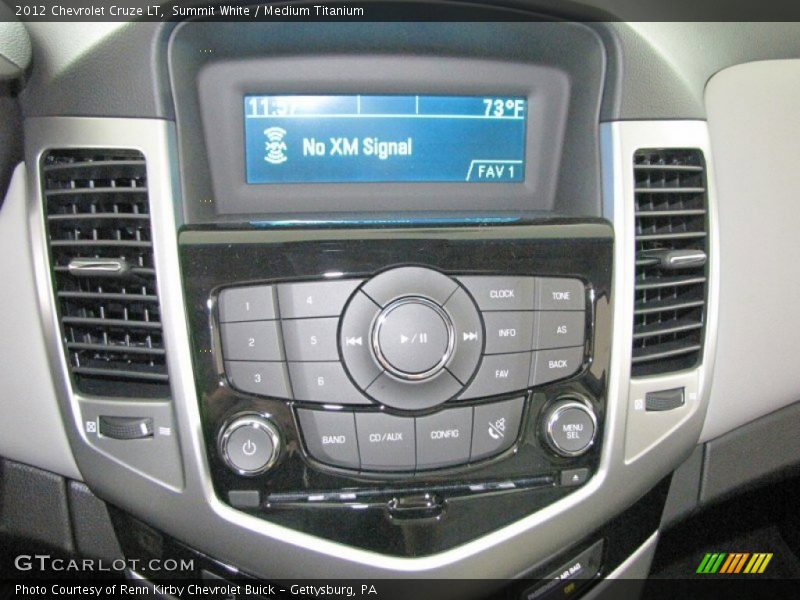 Summit White / Medium Titanium 2012 Chevrolet Cruze LT
