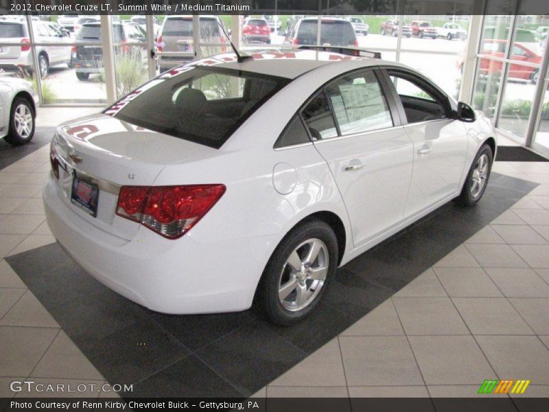 Summit White / Medium Titanium 2012 Chevrolet Cruze LT