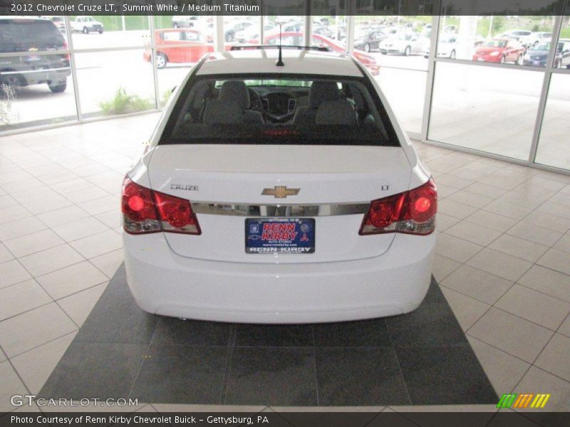Summit White / Medium Titanium 2012 Chevrolet Cruze LT