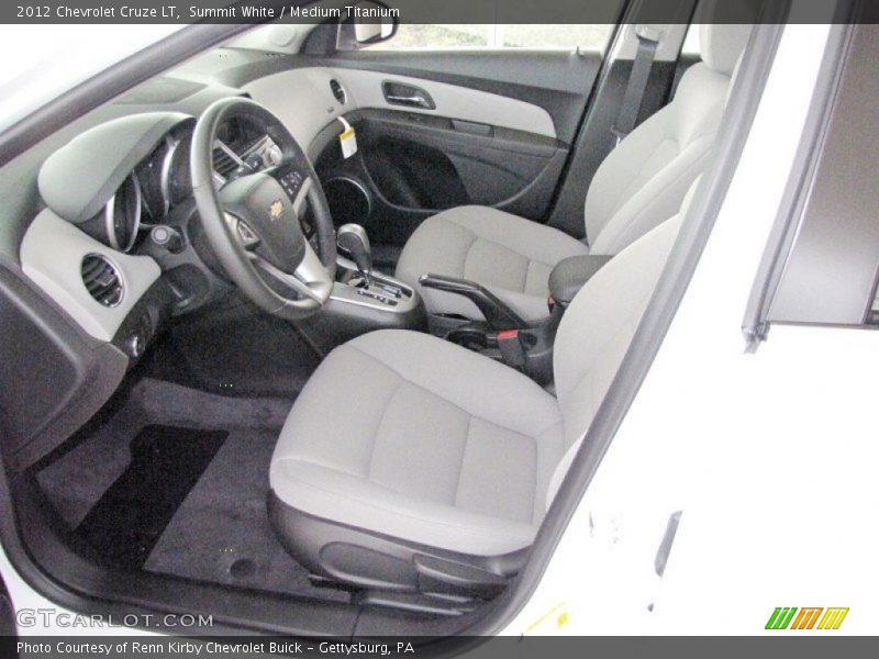 Summit White / Medium Titanium 2012 Chevrolet Cruze LT