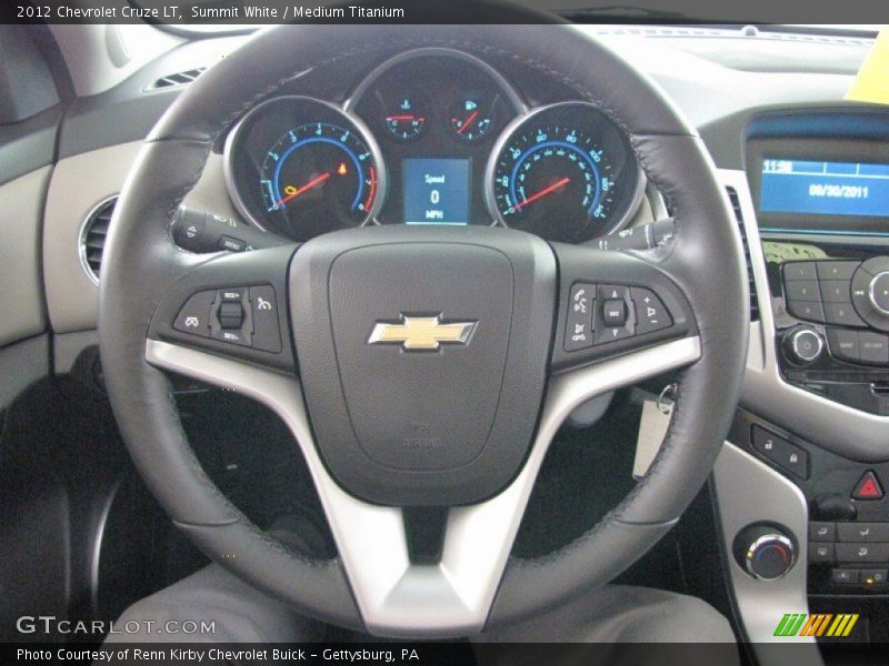 Summit White / Medium Titanium 2012 Chevrolet Cruze LT