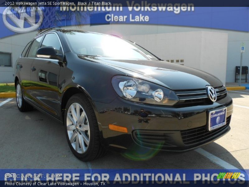 Black / Titan Black 2012 Volkswagen Jetta SE SportWagen