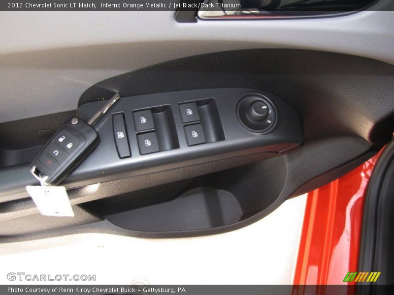 Inferno Orange Metallic / Jet Black/Dark Titanium 2012 Chevrolet Sonic LT Hatch