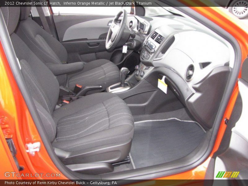  2012 Sonic LT Hatch Jet Black/Dark Titanium Interior