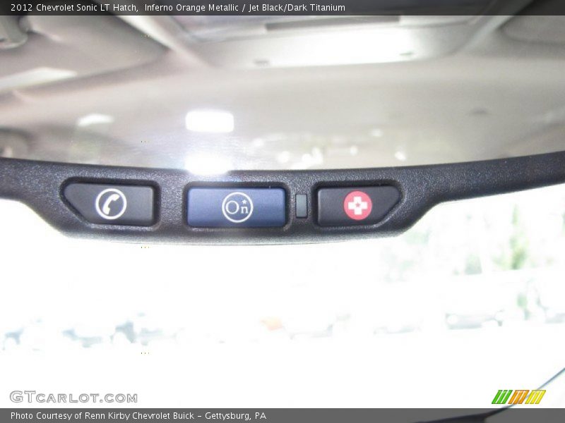 Inferno Orange Metallic / Jet Black/Dark Titanium 2012 Chevrolet Sonic LT Hatch