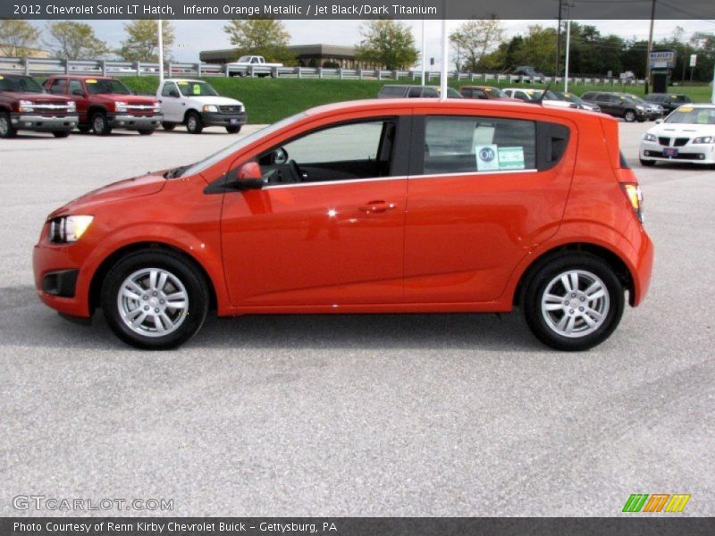  2012 Sonic LT Hatch Inferno Orange Metallic