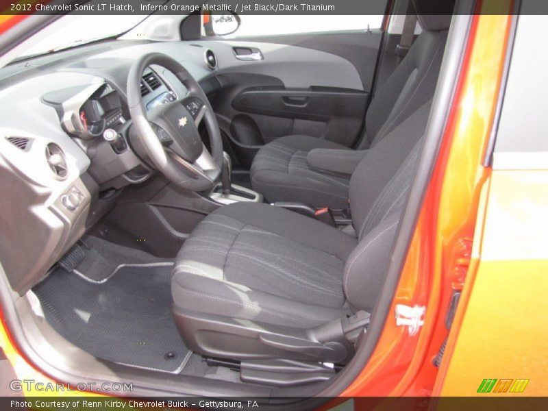  2012 Sonic LT Hatch Jet Black/Dark Titanium Interior