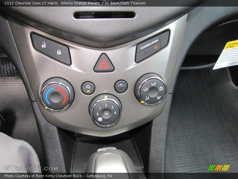 Controls of 2012 Sonic LT Hatch