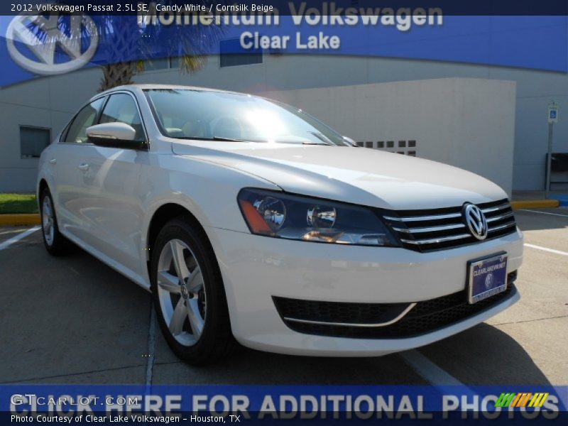 Candy White / Cornsilk Beige 2012 Volkswagen Passat 2.5L SE