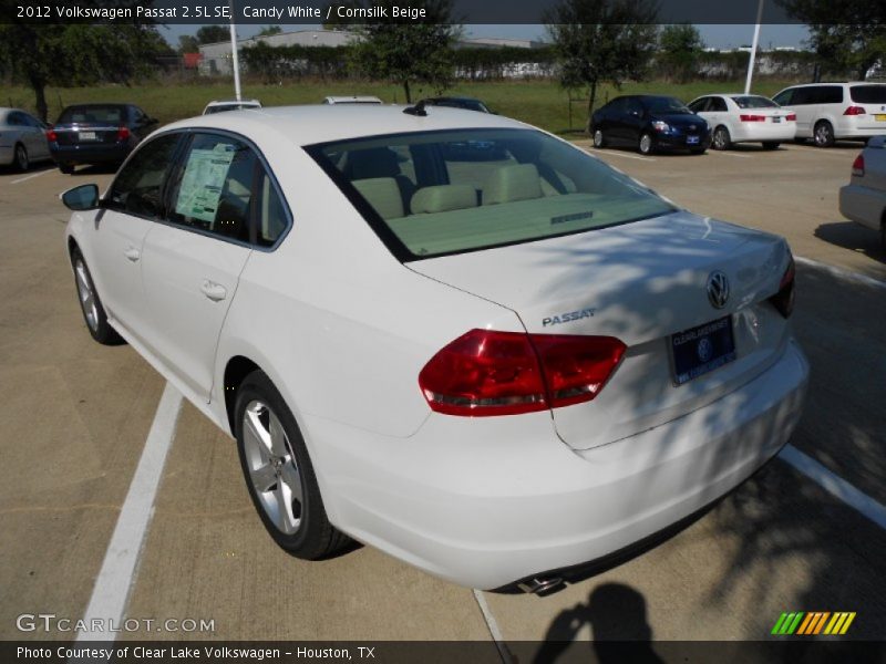Candy White / Cornsilk Beige 2012 Volkswagen Passat 2.5L SE