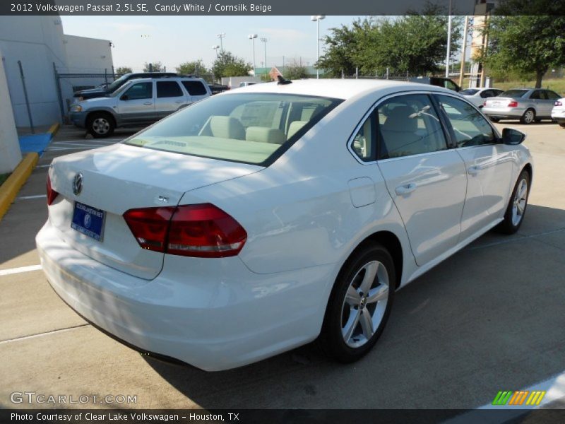 Candy White / Cornsilk Beige 2012 Volkswagen Passat 2.5L SE