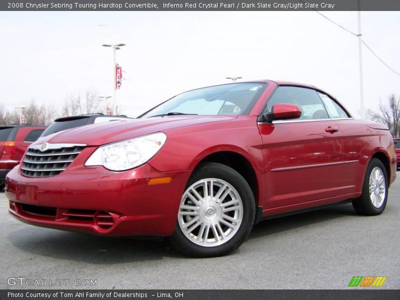 Inferno Red Crystal Pearl / Dark Slate Gray/Light Slate Gray 2008 Chrysler Sebring Touring Hardtop Convertible