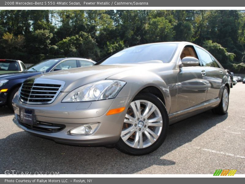 Pewter Metallic / Cashmere/Savanna 2008 Mercedes-Benz S 550 4Matic Sedan