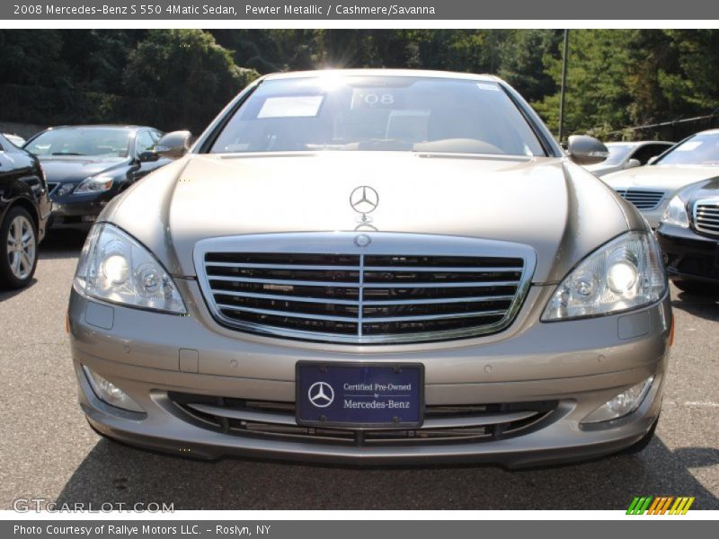 Pewter Metallic / Cashmere/Savanna 2008 Mercedes-Benz S 550 4Matic Sedan
