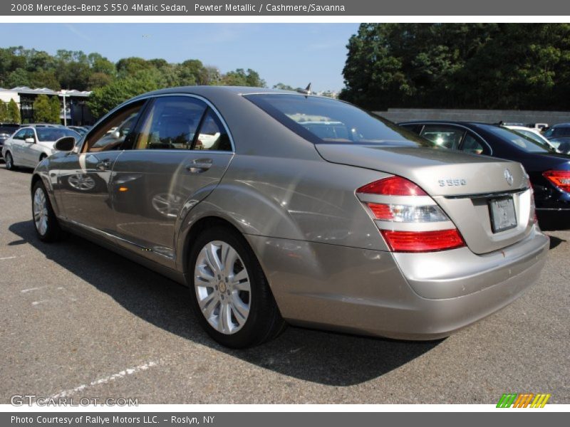 Pewter Metallic / Cashmere/Savanna 2008 Mercedes-Benz S 550 4Matic Sedan