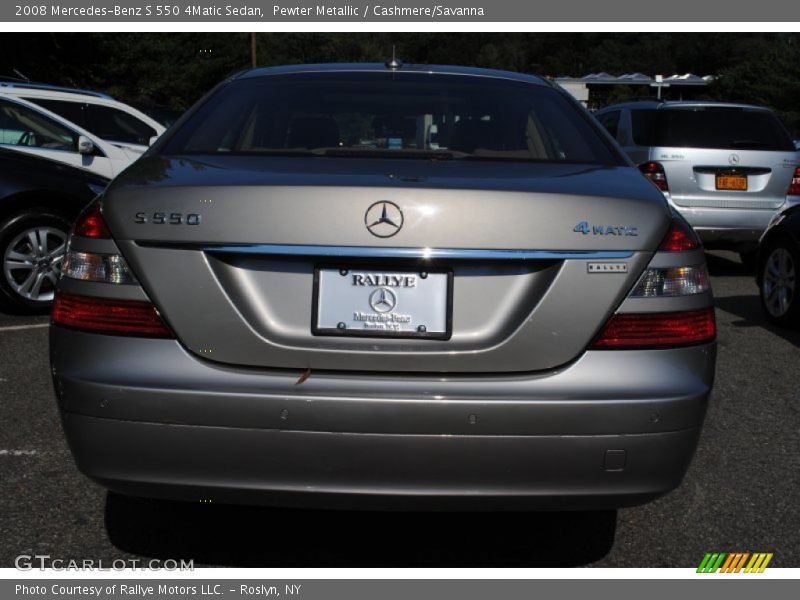 Pewter Metallic / Cashmere/Savanna 2008 Mercedes-Benz S 550 4Matic Sedan