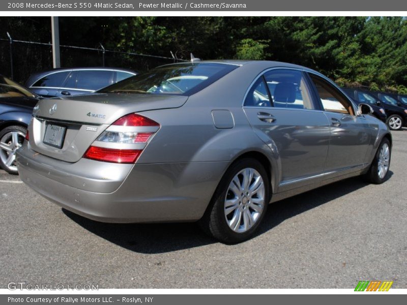 Pewter Metallic / Cashmere/Savanna 2008 Mercedes-Benz S 550 4Matic Sedan