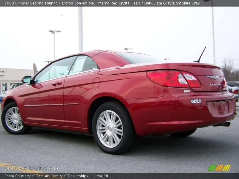 Inferno Red Crystal Pearl / Dark Slate Gray/Light Slate Gray 2008 Chrysler Sebring Touring Hardtop Convertible