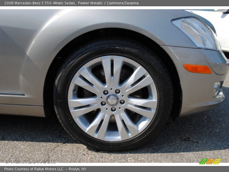 Pewter Metallic / Cashmere/Savanna 2008 Mercedes-Benz S 550 4Matic Sedan