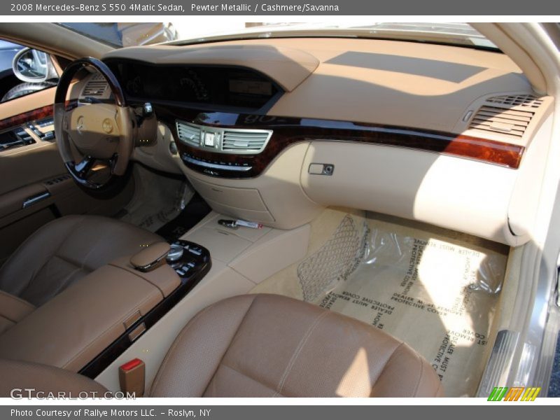 Pewter Metallic / Cashmere/Savanna 2008 Mercedes-Benz S 550 4Matic Sedan