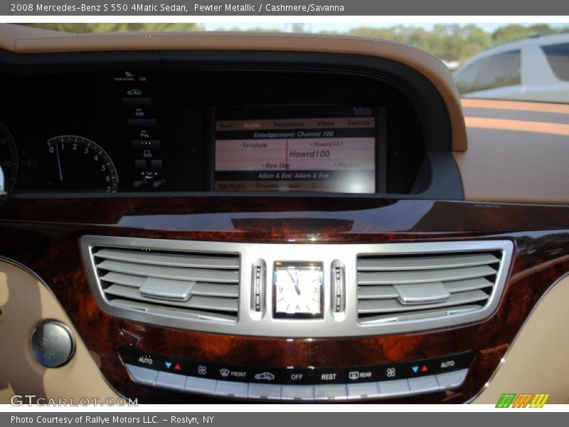Pewter Metallic / Cashmere/Savanna 2008 Mercedes-Benz S 550 4Matic Sedan
