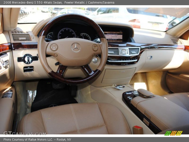 Pewter Metallic / Cashmere/Savanna 2008 Mercedes-Benz S 550 4Matic Sedan