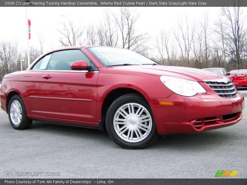 Inferno Red Crystal Pearl / Dark Slate Gray/Light Slate Gray 2008 Chrysler Sebring Touring Hardtop Convertible