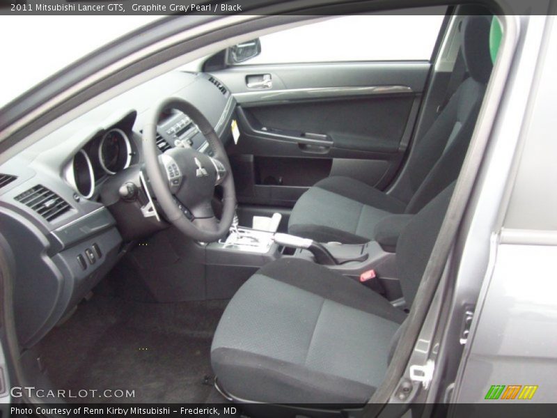 Graphite Gray Pearl / Black 2011 Mitsubishi Lancer GTS