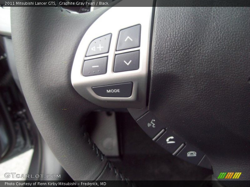 Graphite Gray Pearl / Black 2011 Mitsubishi Lancer GTS