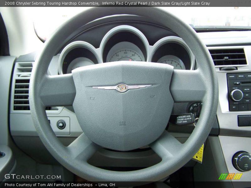 Inferno Red Crystal Pearl / Dark Slate Gray/Light Slate Gray 2008 Chrysler Sebring Touring Hardtop Convertible