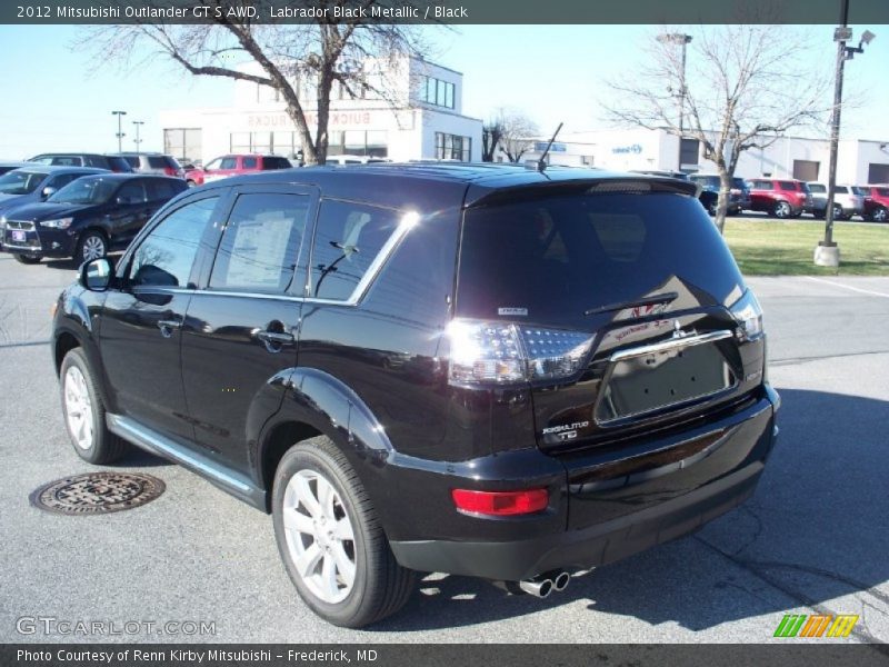Labrador Black Metallic / Black 2012 Mitsubishi Outlander GT S AWD