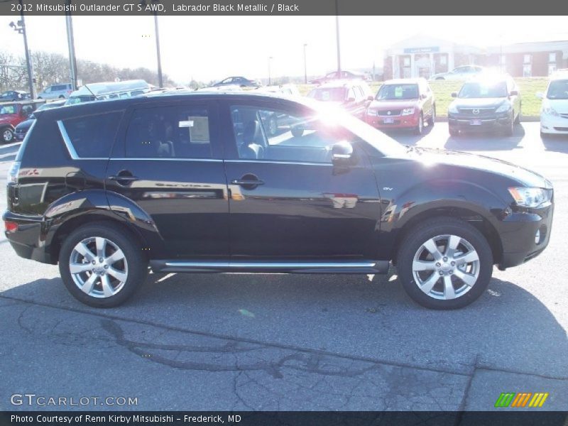 Labrador Black Metallic / Black 2012 Mitsubishi Outlander GT S AWD