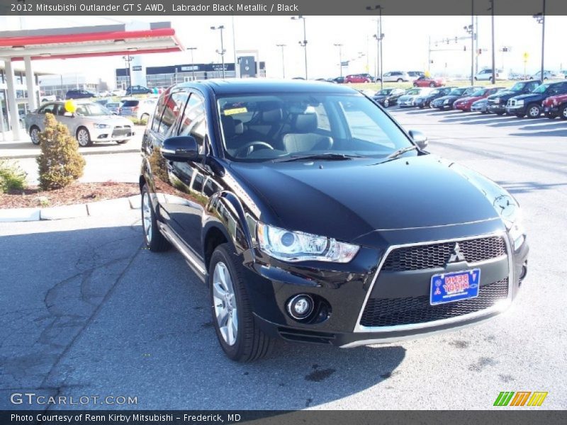 Labrador Black Metallic / Black 2012 Mitsubishi Outlander GT S AWD