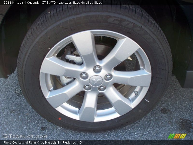 Labrador Black Metallic / Black 2012 Mitsubishi Outlander GT S AWD