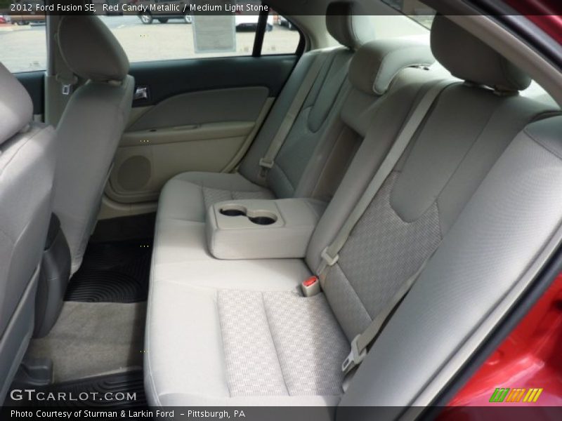 Red Candy Metallic / Medium Light Stone 2012 Ford Fusion SE