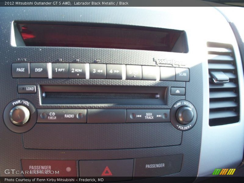 Labrador Black Metallic / Black 2012 Mitsubishi Outlander GT S AWD