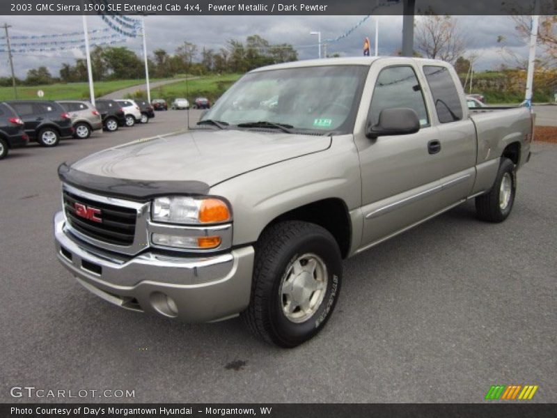 Front 3/4 View of 2003 Sierra 1500 SLE Extended Cab 4x4
