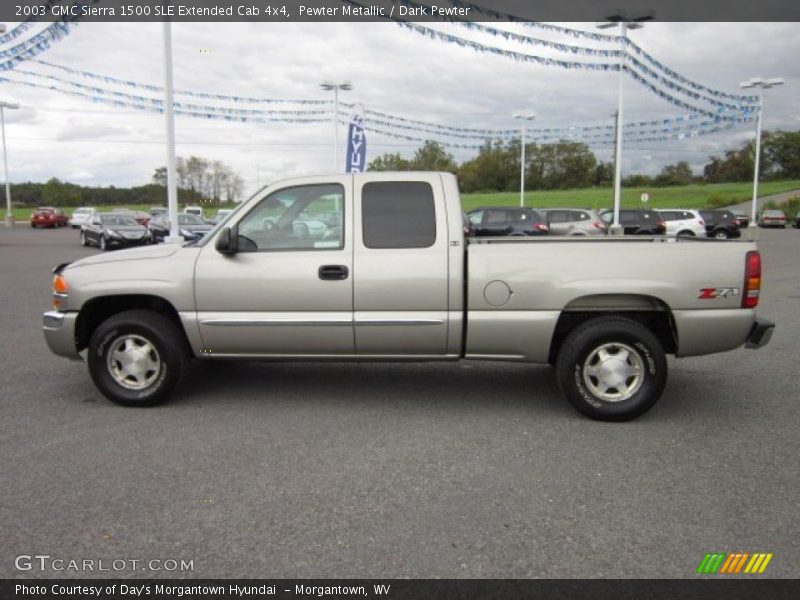  2003 Sierra 1500 SLE Extended Cab 4x4 Pewter Metallic