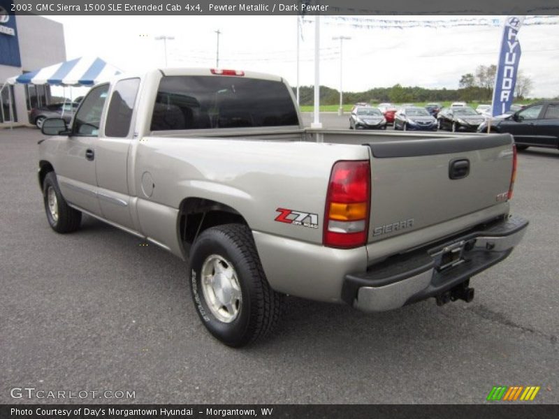 Pewter Metallic / Dark Pewter 2003 GMC Sierra 1500 SLE Extended Cab 4x4