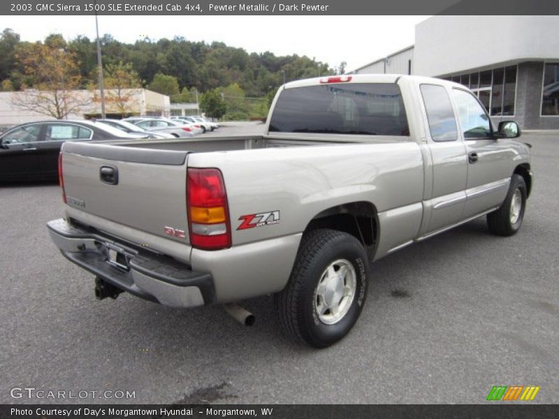 Pewter Metallic / Dark Pewter 2003 GMC Sierra 1500 SLE Extended Cab 4x4