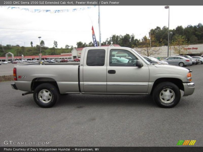 Pewter Metallic / Dark Pewter 2003 GMC Sierra 1500 SLE Extended Cab 4x4
