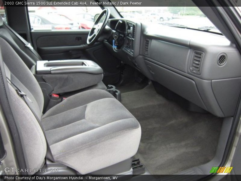 Pewter Metallic / Dark Pewter 2003 GMC Sierra 1500 SLE Extended Cab 4x4