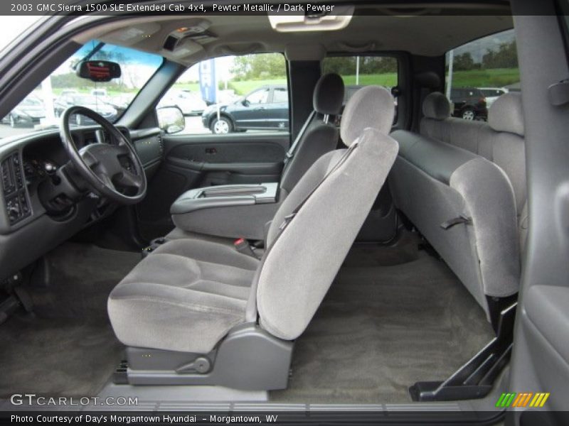  2003 Sierra 1500 SLE Extended Cab 4x4 Dark Pewter Interior