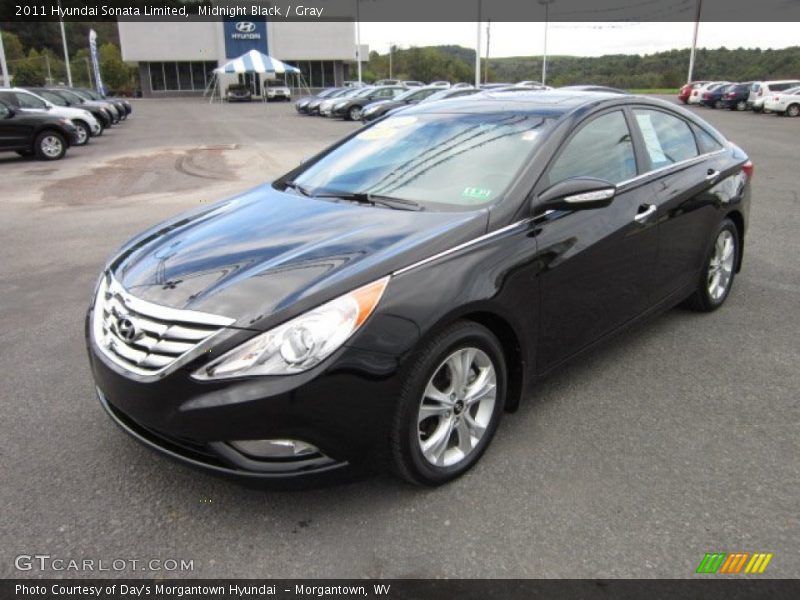 Midnight Black / Gray 2011 Hyundai Sonata Limited