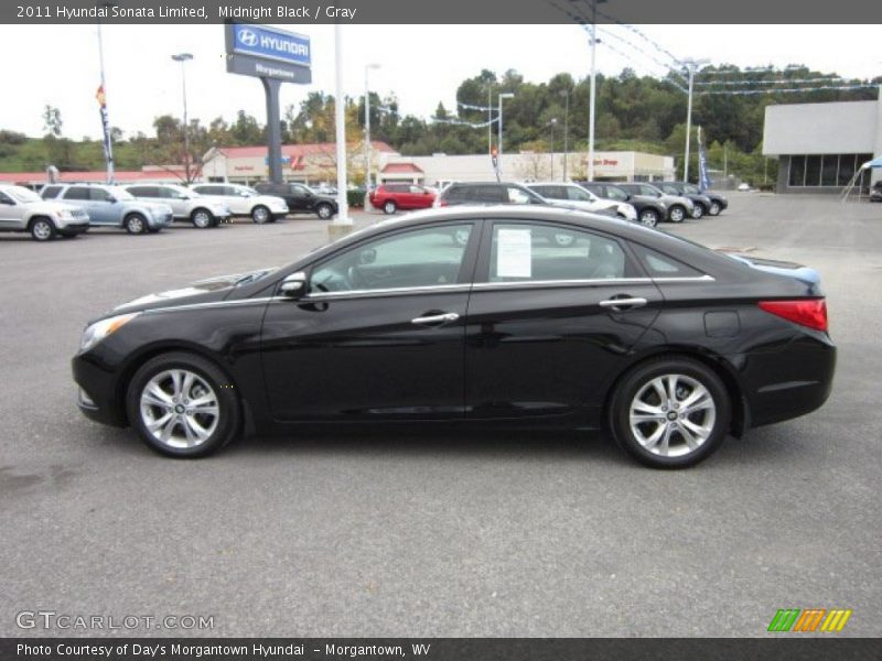 Midnight Black / Gray 2011 Hyundai Sonata Limited